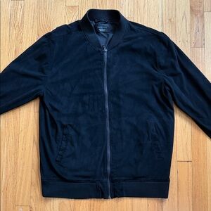 Faux Suede Zara Man Bomber Jacket